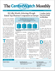 May 2008 – The CenterWatch Monthly : Volume 15, Issue 5, May 2008