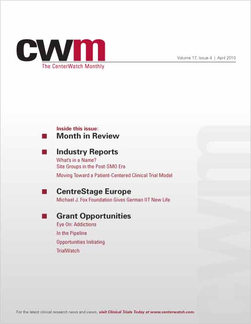 April 2010 – The CenterWatch Monthly : PDF