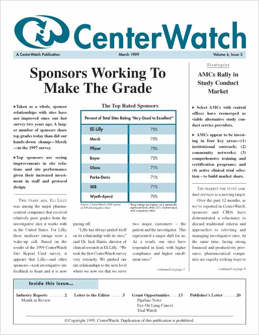March 1999 – The CenterWatch Monthly : PDF
